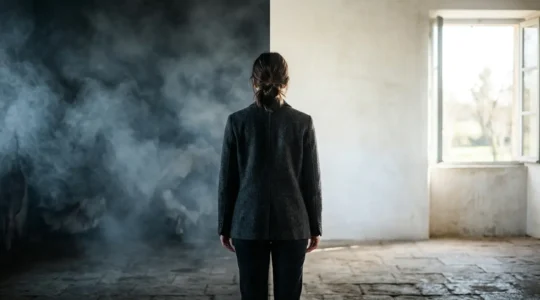 Representación metafórica de la lucha mental contra el boicoteador interno en el proceso de dejar de fumar