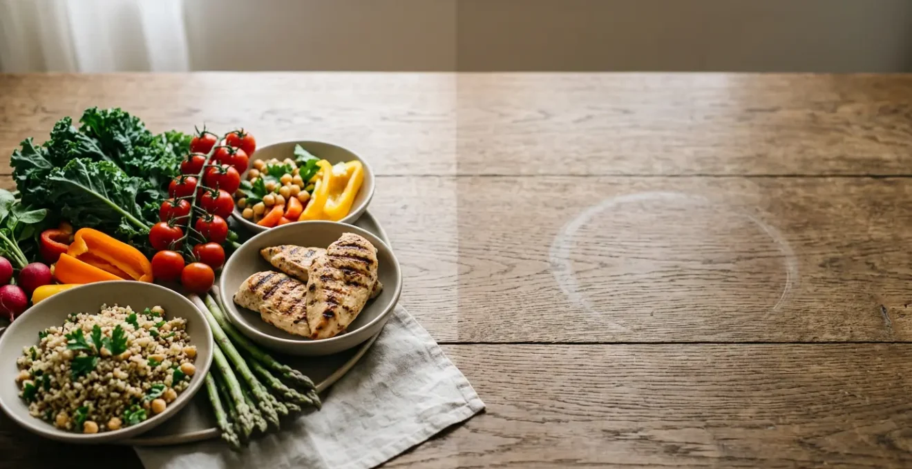 Representación visual del equilibrio metabólico y calórico después de dejar de fumar