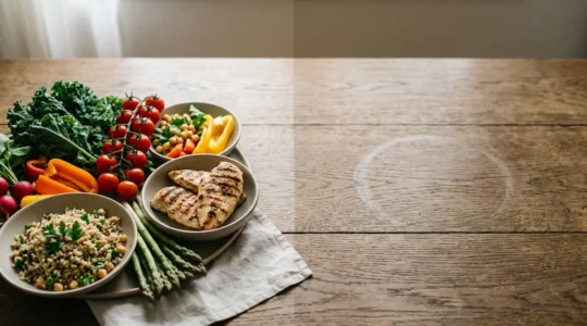 Representación visual del equilibrio metabólico y calórico después de dejar de fumar