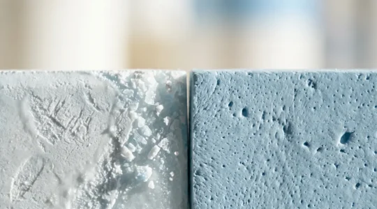 Comparación visual de comprimidos y chicles de nicotina con enfoque en salud dental