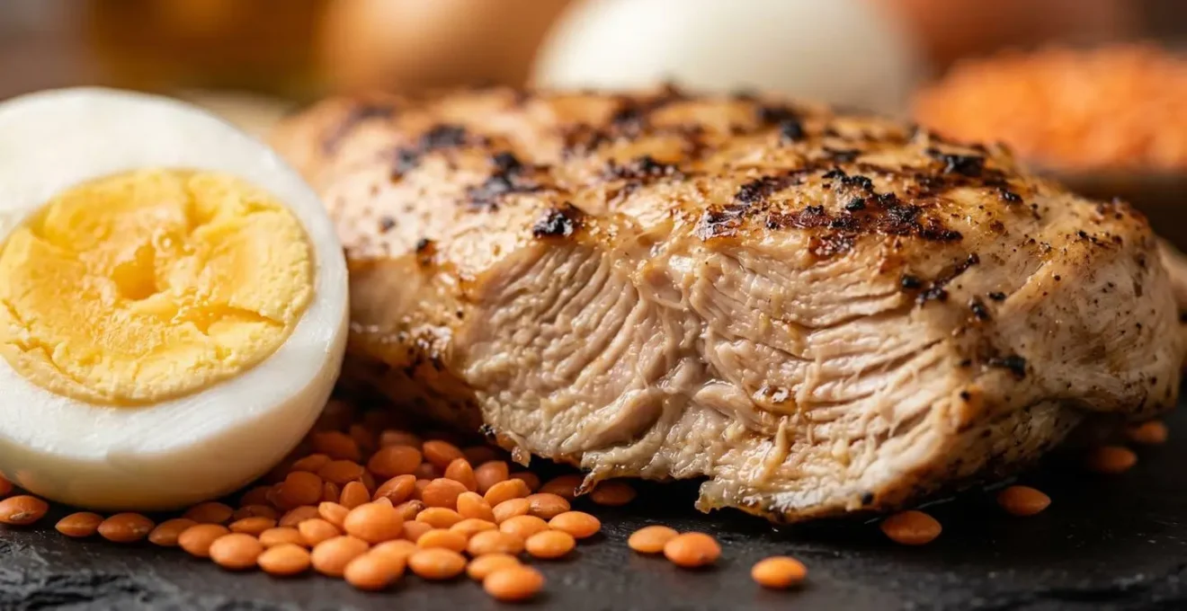 Composición de alimentos ricos en proteínas para mantener el metabolismo activo